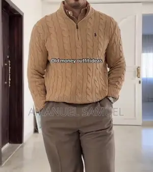 Original Ralph Lauren Old Money Style Knit Sweater ክላሲክ