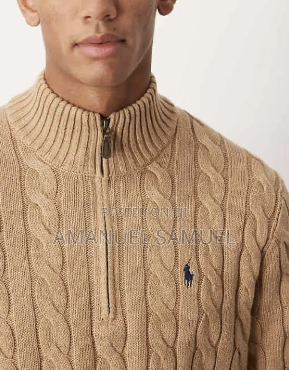 Original Ralph Lauren Old Money Style Knit Sweater ክላሲክ