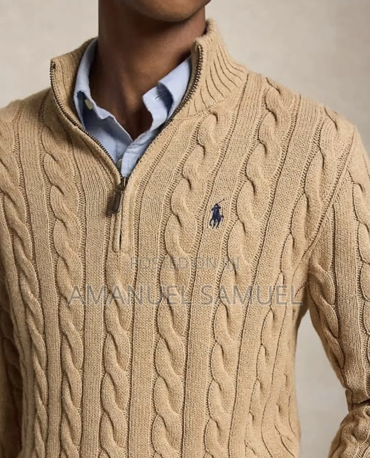 Original Ralph Lauren Old Money Style Knit Sweater ክላሲክ