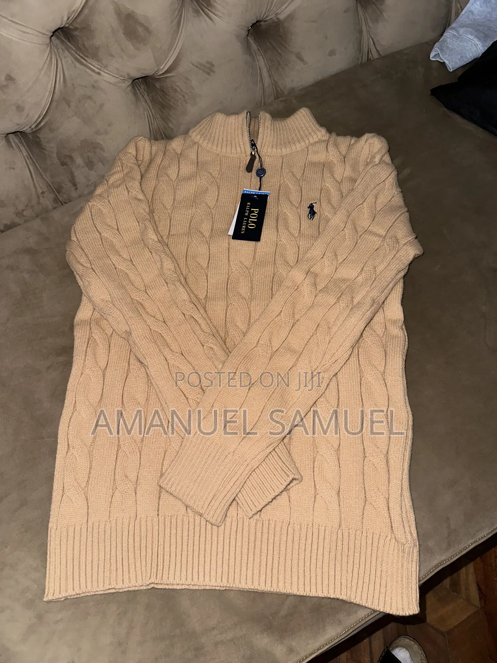 Original Ralph Lauren Old Money Style Knit Sweater ክላሲክ