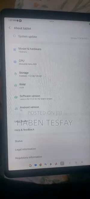New Lenovo Tab 128 GB Gray