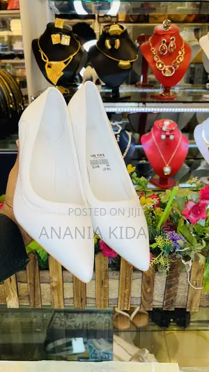 The White Bridal Heel