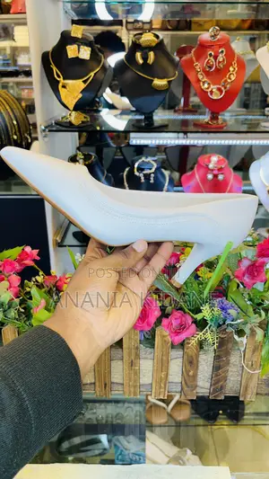 The White Bridal Heel