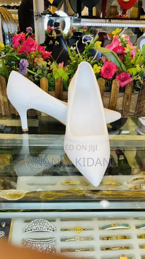 The White Bridal Heel