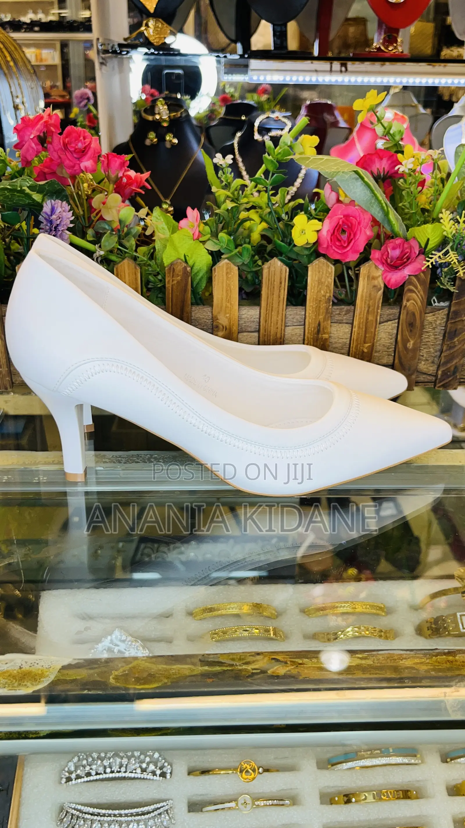 The White Bridal Heel