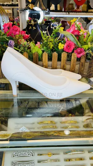 The White Bridal Heel