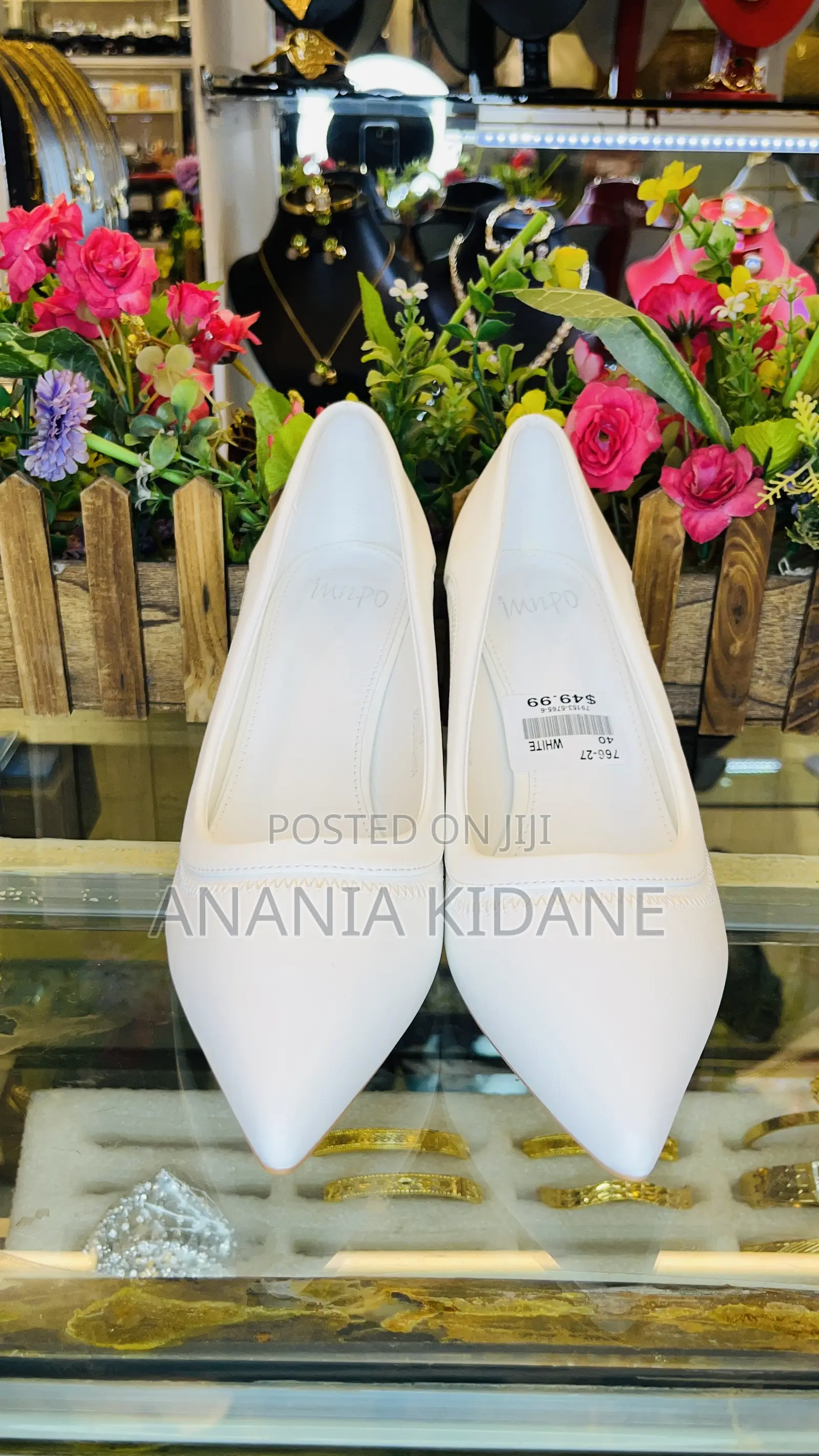 The White Bridal Heel