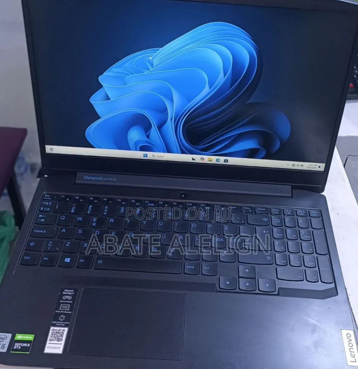 New Laptop Lenovo Ideapad Gaming 3 16GB Intel Core i5 SSD 512GB