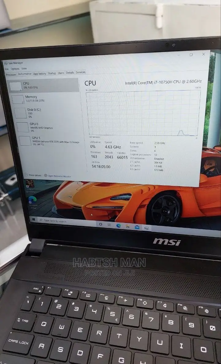 New Laptop MSI MSI Sword 15 16GB Intel Core I7 SSD 1T