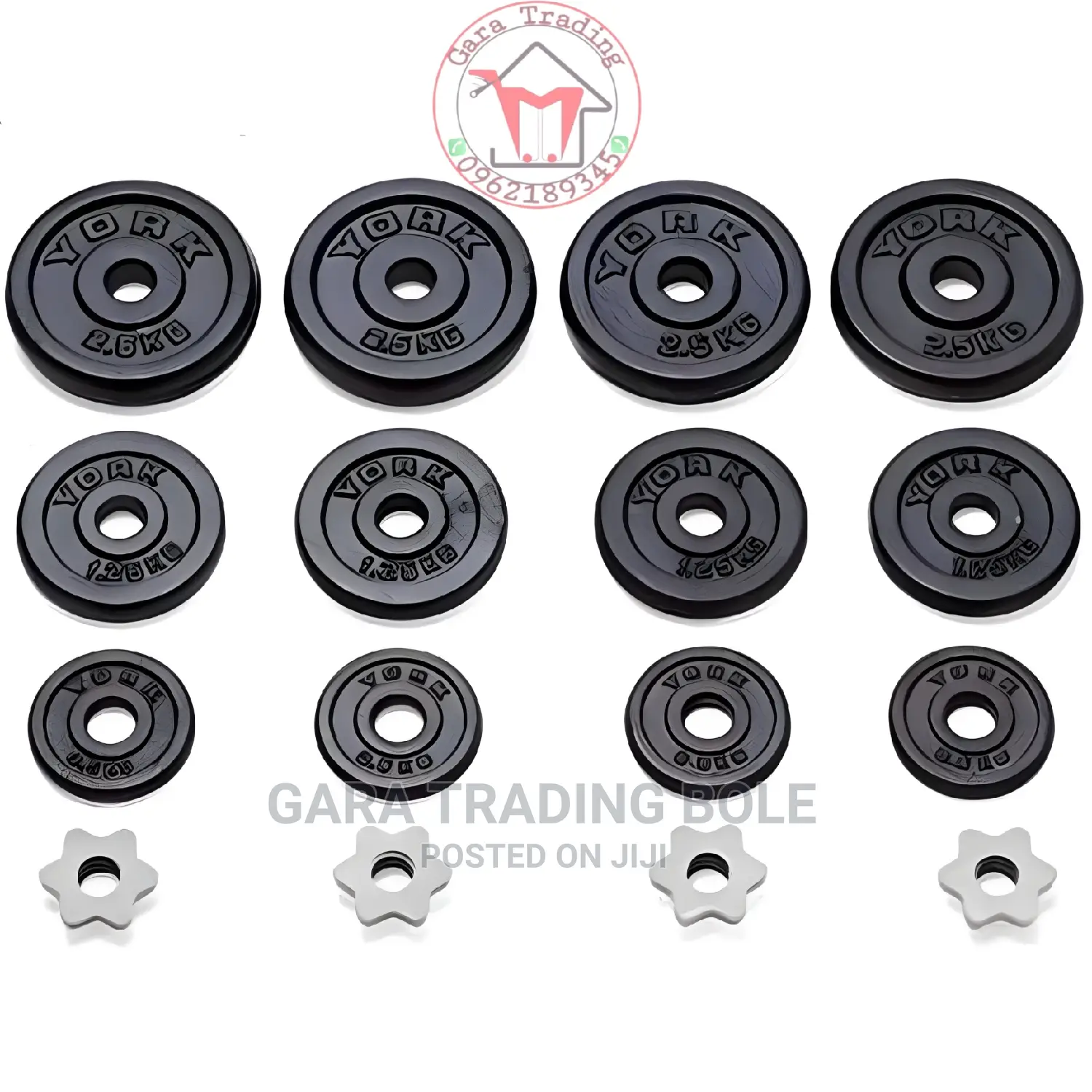 Dumbbell and Barbell 50kg Silver and Black Free Delivery
