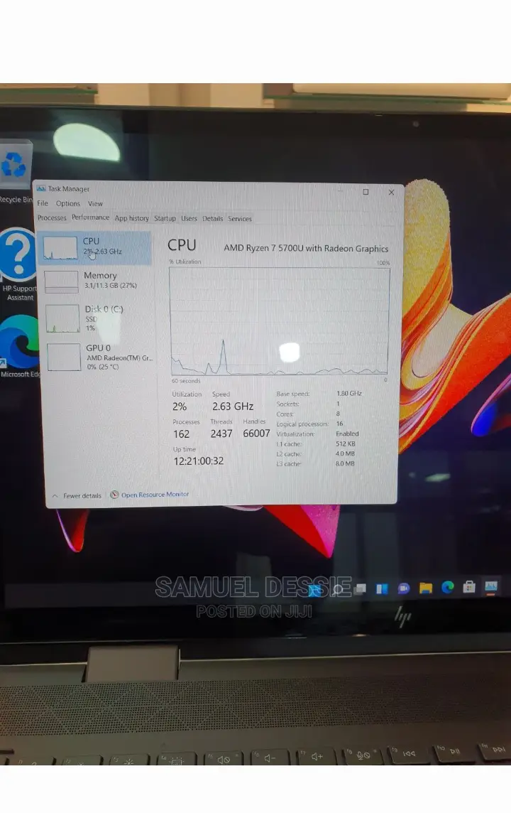 New Laptop HP Envy X360 12GB AMD Ryzen 7 SSD 512GB