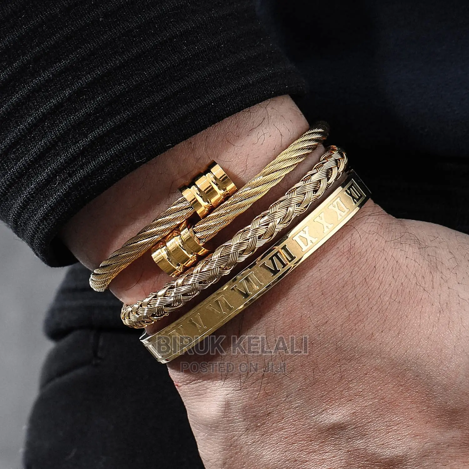 Luxury 3pcs/Set Stainless Steel Bracelet