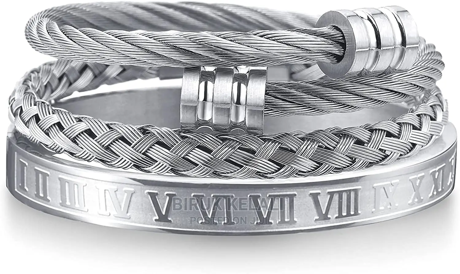 Luxury 3pcs/Set Stainless Steel Bracelet