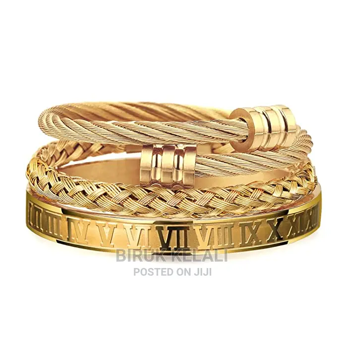 Luxury 3pcs/Set Stainless Steel Bracelet