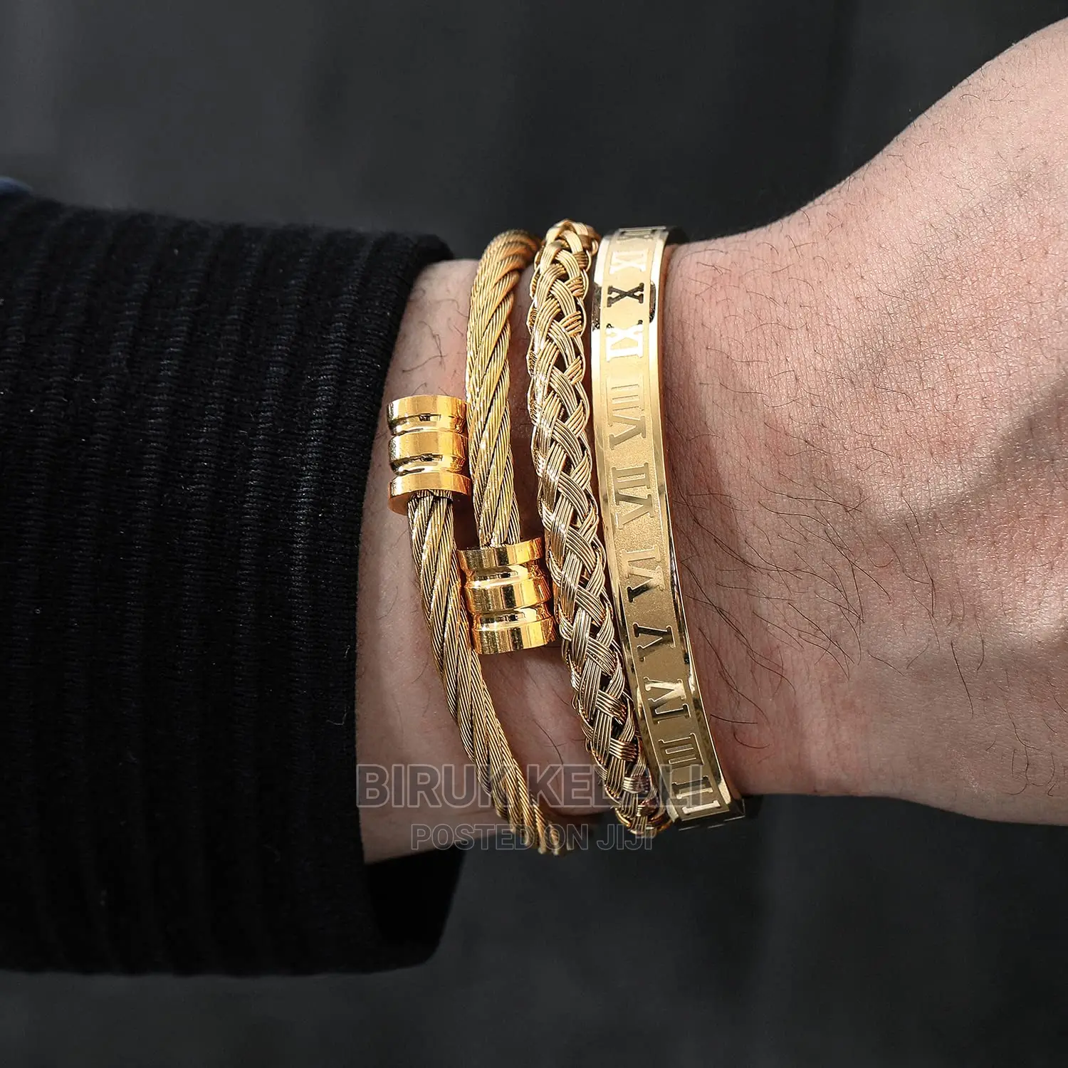 Luxury 3pcs/Set Stainless Steel Bracelet