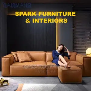 Comfy Leather Sofa Model S-040 3+1+1+1/2 Set