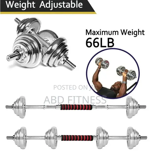 50kg Dumbbell Set and Barbells