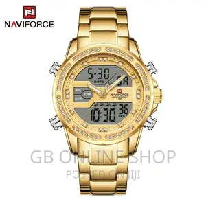 NAVIFORCE 9190 Men’S Digital Waterproof Quartz Watch
