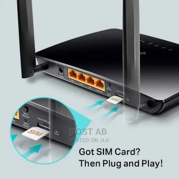 Tp-link (TL-MR6400) 300 Mbps Wireless N 4G LTE Router(Sim)