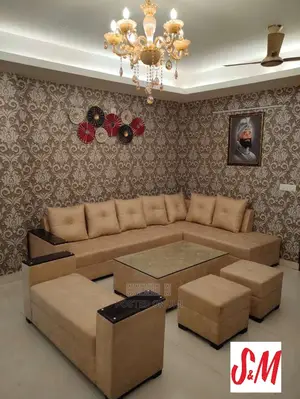 S M Sofa Design With Table