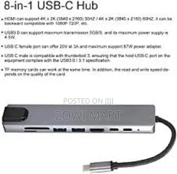 Type -C to HDTV 8in 1