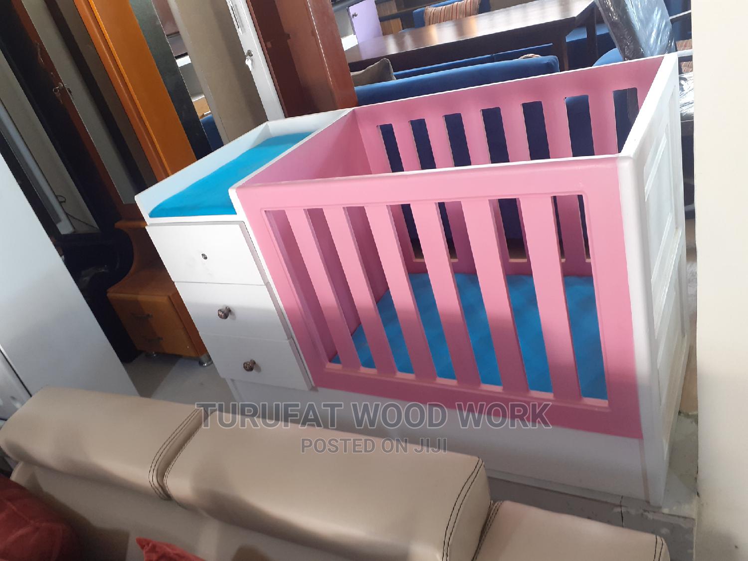 New Baby Bed in Bole Children's Furniture, Turufat Wood Work Jiji