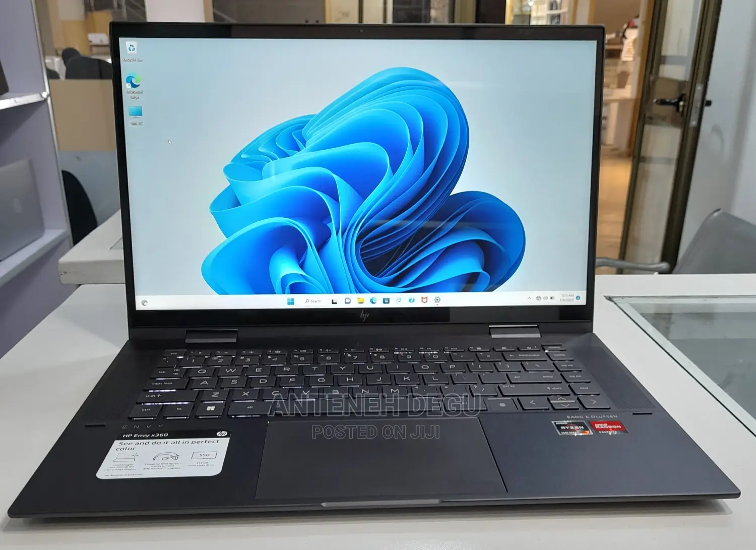 New Laptop HP Envy X360 16GB AMD Ryzen 7 SSD 512GB