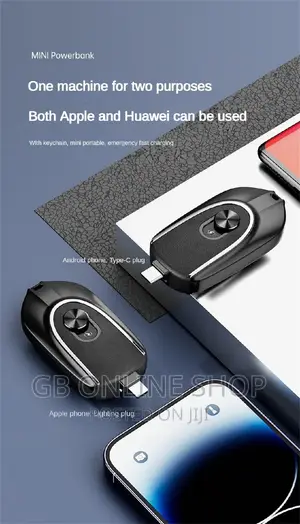 Portable Mini Keychain Power Bank Emergency Pod Charger