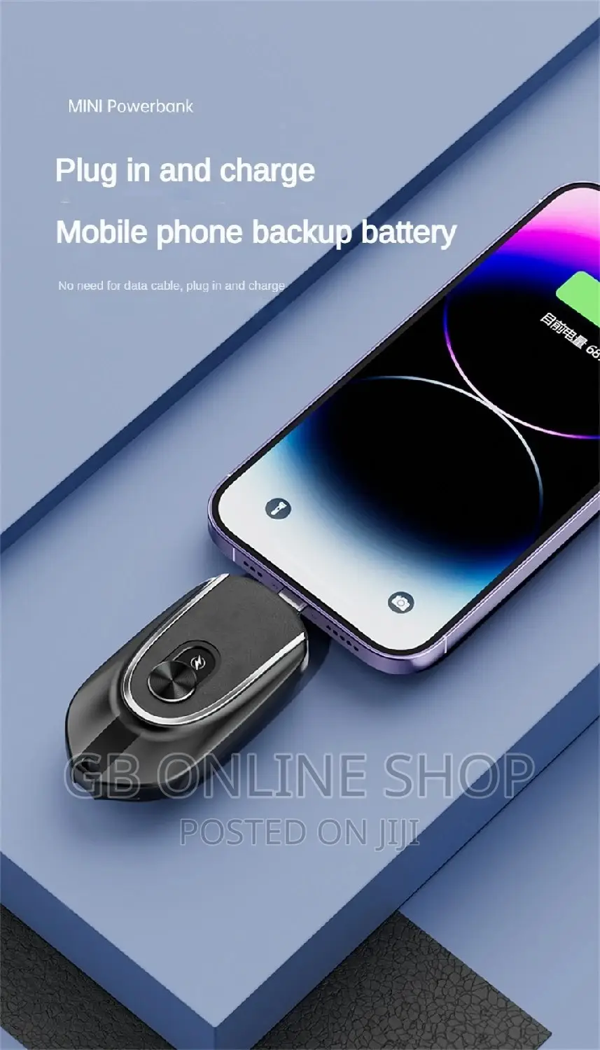 Portable Mini Keychain Power Bank Emergency Pod Charger