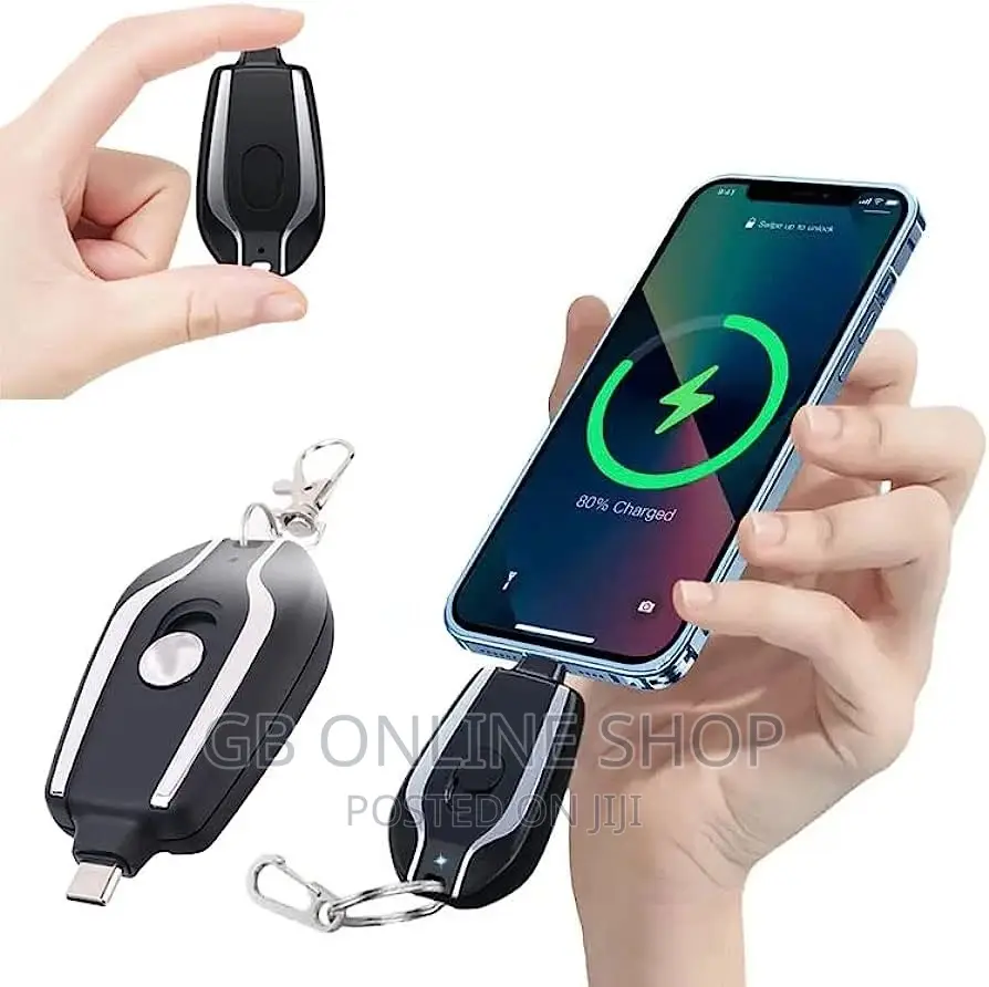 Portable Mini Keychain Power Bank Emergency Pod Charger