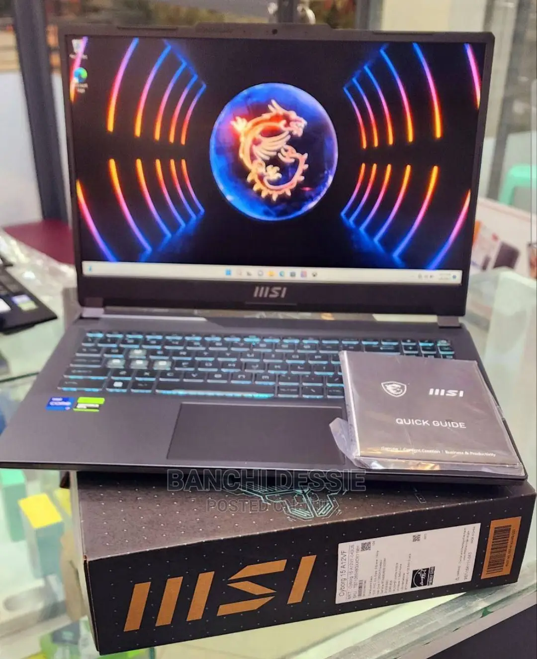 New Laptop MSI MSI Sword 15 8GB Intel Core I7 SSD 512GB