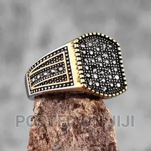 Personalized Retro Diamond Rings Men's Titanium Steel