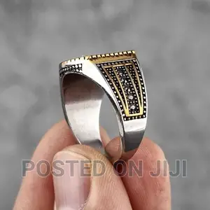 Personalized Retro Diamond Rings Men's Titanium Steel