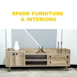 Wooden Texture Modern Tv Stand