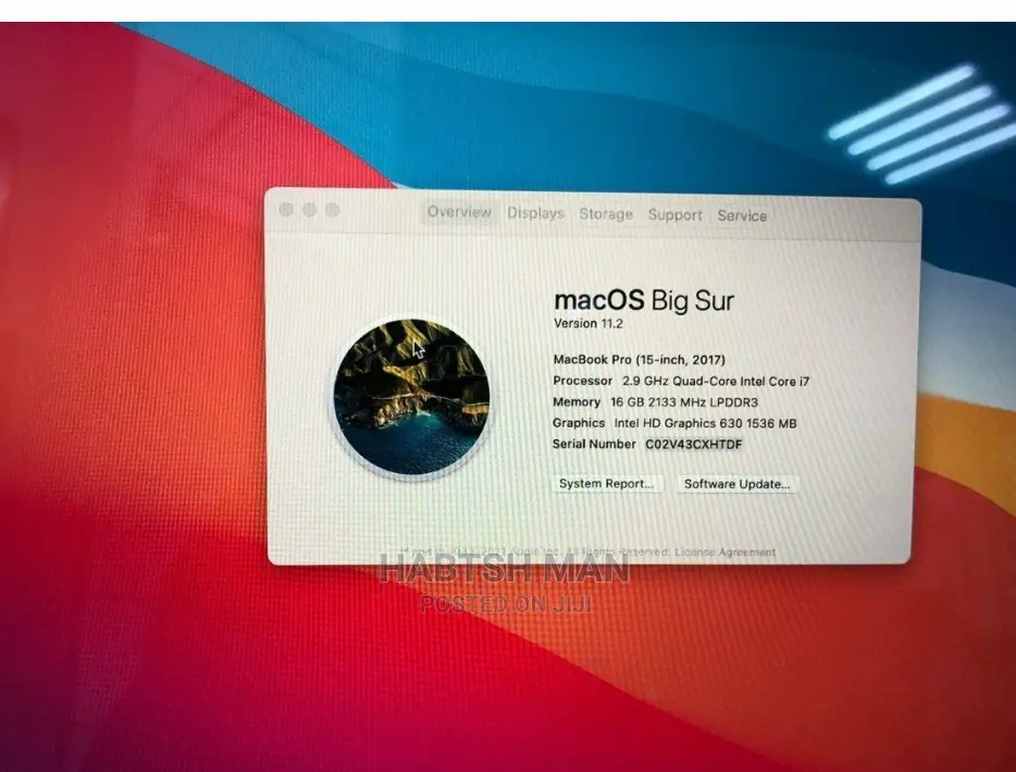 New Laptop Apple MacBook Pro 2017 16GB Intel Core I7 SSD 512GB