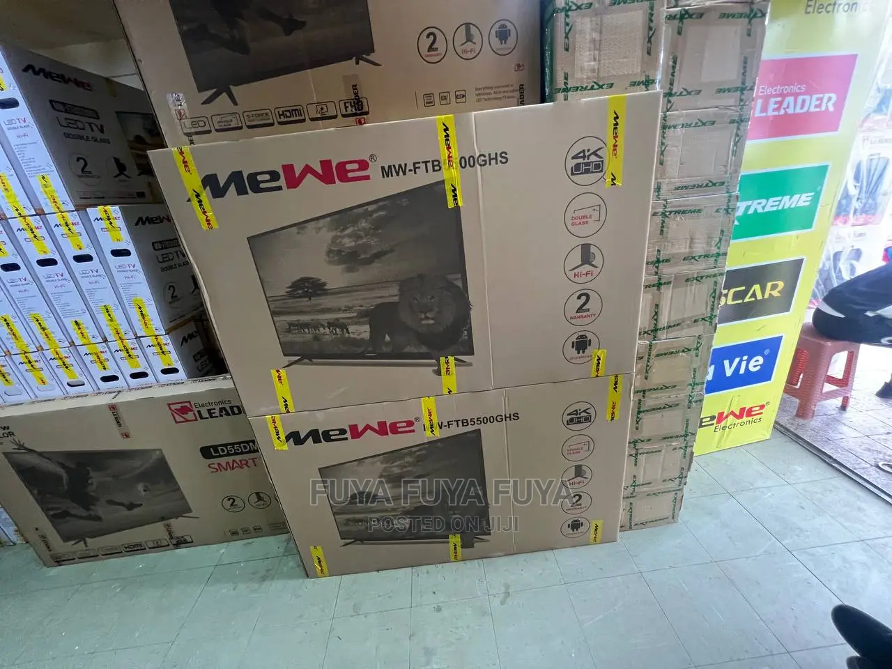 MEWE 50 Inchi Double Glass Smart 2024 Tv