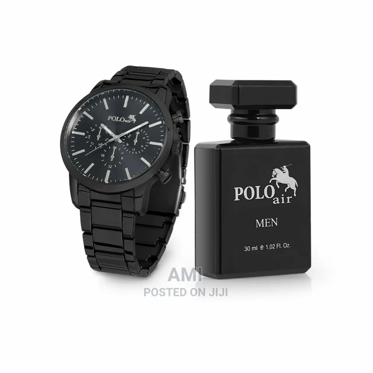 POLO AIR Mens Wristwatch and Perfume Set Combine in Gift Box