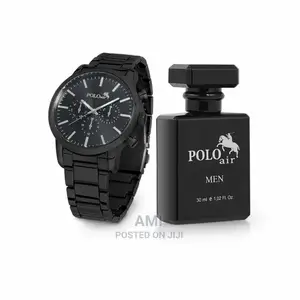 POLO AIR Mens Wristwatch and Perfume Set Combine in Gift Box