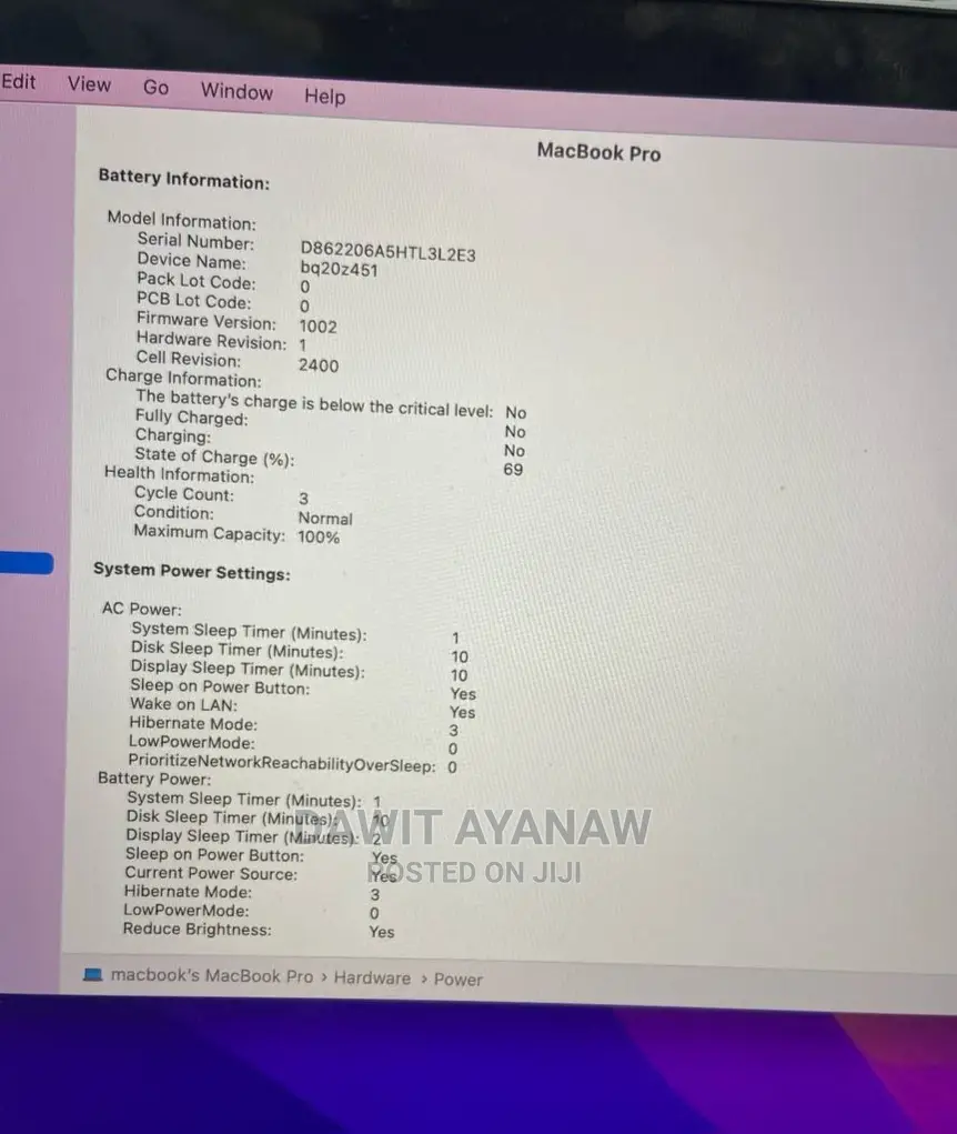 New Laptop Apple MacBook Pro 2021 M1 8GB Apple M1 Pro SSD 256GB