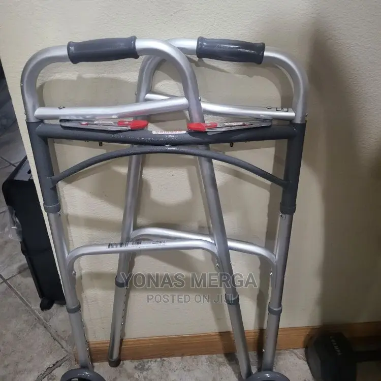 Deluxe Two Button Folding Walker