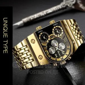 Oulm 9315 Multi Time Zone Large Dial Quartz Watch