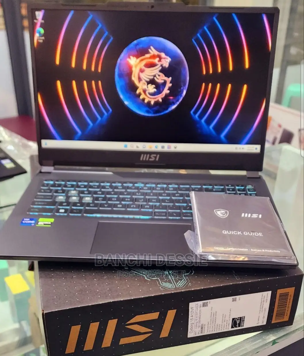 New Laptop MSI 8GB Intel Core i7 SSD 1T