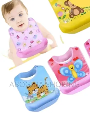 Baby Silicon Waterproof Adjustable Feeding Bib Saliva Bag