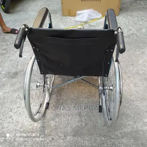 Entros Lightweight Foldable Chromed Commode Wheelchair