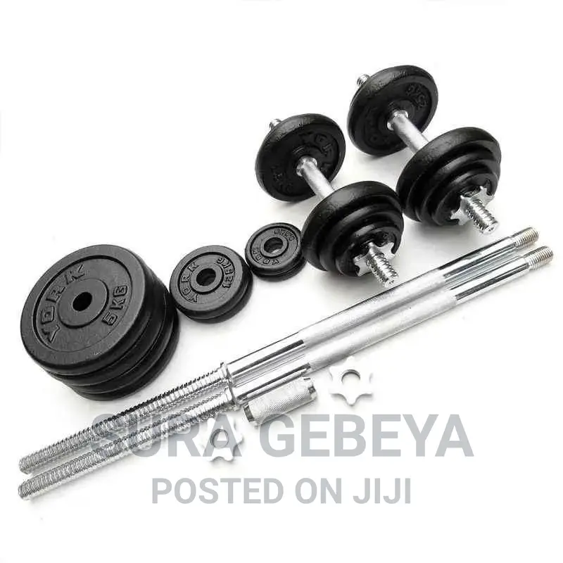 ዘመናዊ ዳንፕል እና ባርቤል Dumbbell and Barbell 55kg or 50kg እስከ 55kg