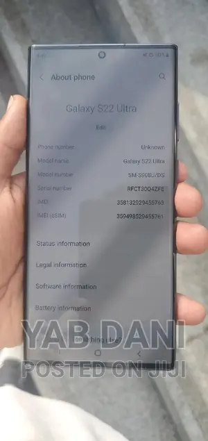 New Samsung Galaxy S22 Ultra 5G 512 GB Black