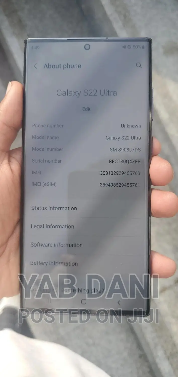 New Samsung Galaxy S22 Ultra 5G 512 GB Black