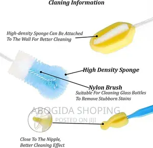 Bottle Brush Set(4 in 1) ጡጦ ማጠቢያ ብሩሽ