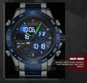 Naviforce Nf9171 Men's Quartz LCD Wrist Watch