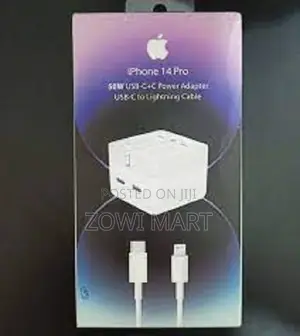 iPhone 14 Pro 50w Usb-C+C Power Adapter With Usb-C to Cable